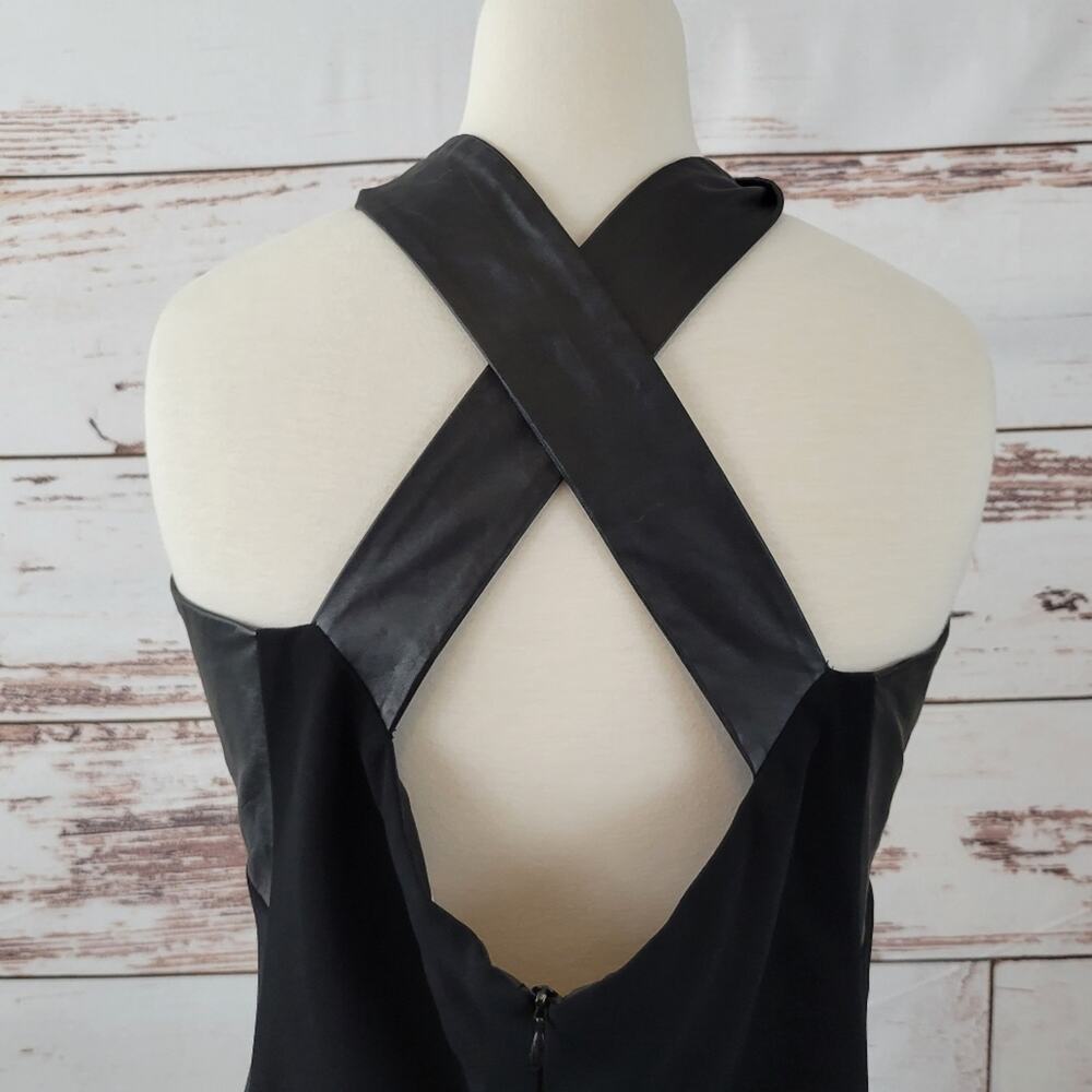Carla Zampatti Cocktail Dress Black LBD Size 12 - Picture 5 of 8